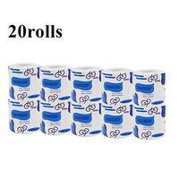 ALOVEWE 6/10/12 White Toilet Paper Toilet Roll Tissue, Thick Silky Smooth Paper Towels- Ultra-Soft Standard, Hollow Replacement Roll Paper for Bathroom