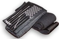 Insulin Pump Universal Case - Black F-18 Fighter Flag Design with Veltretch Belt