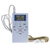 Moligh doll Digital Fm Radio Speaker Portable Receiver Display Dual Channel Single Band Music Player Led Display(White)