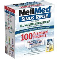 NeilMed Sinus Rinse All Natural Relief Premixed Refill Packets 100 Each (Pack of 3)