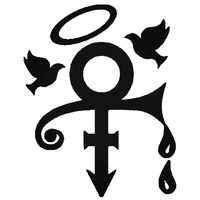 Prince Doves Tears - Vinyl 5.5" (Color: Black) Decal Laptop Tablet Skateboard car Windows Stickers