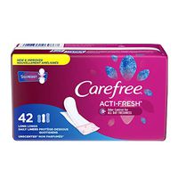 Carefree Body Shape Long to-Go Pantiliners-Unscented-42 ct