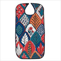 FUSHIDA Adult Bib for Men Extra Long Medical Apron 18.1" x 33.8" with Adjustable Strap Washable Resuable Detachable for Eating Dinner 1910YLL0059Y14