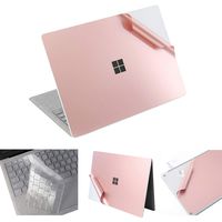 XSKN Full Body Cover for 13.5" Microsoft Surface Laptop 2 & Surface Laptop 1 Anti-Scratch Vinyl Laptop Sticker Decal Protective Guard Skin (Rose Gold, US Layout Keyboard Cover)