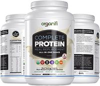 Organifi: Complete Protein - Vegan Protein Powder - Organic Plant Based Protein Drink - Soy, Dairy, and Gluten Free - Digestive Enzymes - Complete Vanilla Flavor - 30 Day Supply