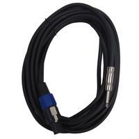 Seismic Audio - SASPT14-25 - 25 Foot Speakon to 1/4" PA DJ Speaker Cable - 2 Conductor - 14 Guage