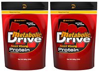Metabolic Drive Protein, Whey Isolate, Micellar Casein, Banana 2 Pack (4 lb)