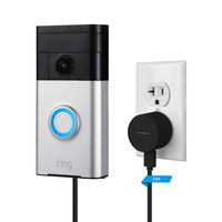 LANMU Power Adapter for Ring Doorbell,26ft Weatherproof Outdoor Power Supply Cable for Ring Wi-Fi Enabled Video Doorbell with Charger,UL Certified (Black)