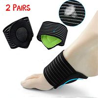 QISHENG 2 Pairs Compression Fasciitis Cushioned Support Sleeves, Plantar Fasciitis Foot Relief Cushions for Plantar Fasciitis, Achy Feet Problems for Men and Women Fallen Arches (Black Green)