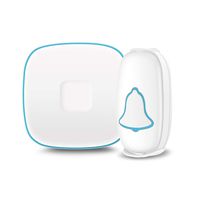 BO YING Wireless Doorbell, Waterproof Door Bell Chime Kit, Easy Install, Operating at 1000ft Range with 38 Melodies to Choose, Adjustable Volume and LED Flash, 1 Push Button and 1 Receiver