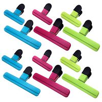 TOMYEUS 12 Pieces Clamp Sealer Clip Food Sealing Clips Colorful
