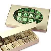 White One Piece Windowed Candy Boxes | Quantity: 25 | Width: 5 3/4"