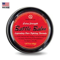 Battle Balm Extra Strength Pain Relief Cream (1.9-Ounce) - All-Natural and Organic Topical Analgesic for Arthritis, Muscle Soreness, Sprains, Strains, Bruises and More. Professionally Approved.