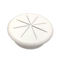 HYCC 2-3/8" Flexible Desk Grommet - Color: White - 5 Pack