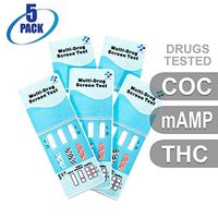 MiCare [5pk] - 3-Panel Urine Drug Test Card (COC/mAMP/THC) #MI-WDOA-234