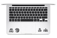 Avatar The Four Elements Fire Water Earth Air The Last Airbender Apple Macbook Trackpad Keyboard Vinyl Sticker Apple Mac Air Pro Laptop Sticker