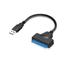 Grborn USB 2.0 to SATA Adapter Converter Cable 22Pin Drive Free 2.5" SATA HDD SSD for Laptop