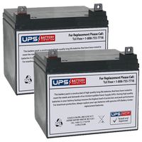 12V 35Ah U1 Hoveround MPV1, MPV2, MPV3, MPV4, MPV5 Replacement Battery - 2 Pack
