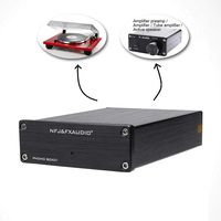 ICQUANZX Amplifier FX-Audio BOX01 Mini MM Phono Preamp Audio,Phono Cartridge Preamp Amplifier for Home Theater,LP Vinyl Record Player