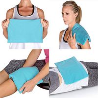ICEWRAPS Multipurpose Ice Pack with Soft Fabric Cover - 10"x14” Reusable Flexible Cold Compress Therapy Wrap for Knee and Back Swelling, Injuries, and Pain Relief