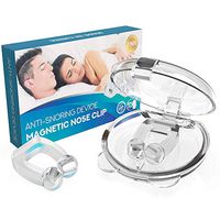 Snore Stopper, Anti Snoring Devices,Snoring Solution,Silicone Magnetic Anti Snore Clip，Snore Away for Sleeping Noise Cancelling 2 Packs