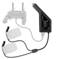 BTG Battery Charger Car Charger Adapter Compatible with DJI Mavic 2 Pro/Mavic 2 Zoom, Triple Output with Multi-Protection, Dual Battery Parallel Charger