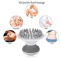 Electric Head Massager Anti-Static Scalp Relaxation Stress Relief Hair Scrubber Brush
