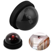 Wulidasheng Dummy Camera, Outdoor Indoor Video Recorder Security Dummy Fake Camera with Flashing Red LED - Black