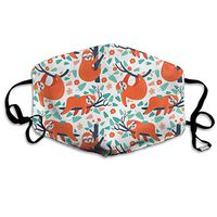 Mouth Mask Funny Sloths Hanging On Tree Fashion Earloop Face Mask For Kids Teens Men Women Winter Summer