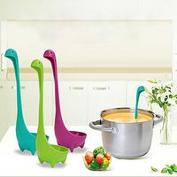3 Pcs Loch Ness Monster Plastic Spoon Kitchen Gadget Cooking Tools