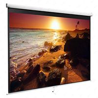 84" 16:9 Remote Control Projector Projection Screen Pull Down Screen