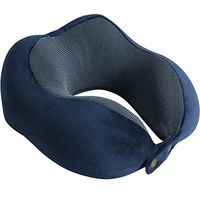 WAOBE U-Shaped Pillow Care Neck Pillow Nostalgic Travel Pillow Adult Cervical Pillow Aircraft Pillow Comfortable and Easy to Carry U-Shaped Neck Pillow, Blue