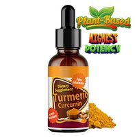 Anumed Premium Organic Turmeric Curcumin with Bioperine Drops | Maximum Potency & Black Pepper for Best Absorption | Healthy Joint | Heart | Brain| Inflammatory | Non-GMO, Gluten | Made in USA | (2oz)