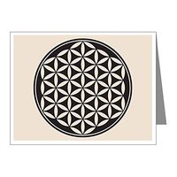 Note Card Flower of Life Peace Symbol