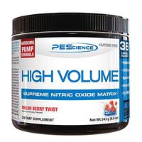 PEScience High Volume, Melon Berry Twist, 36 Scoops, Nitric Oxide Pre Workout Powder