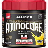 ALLMAX Nutrition, AMINOCORE, BCAA, 8G BCAAs, 100% Pure 45:30:25 Ratio, Gluten Free, Pineapple Mango, 1.02 lbs. (462 g)
