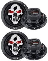 4) NEW BOSS SKULL SK653 6.5" 700W 3 Way Car Coaxial Audio Speakers Stereo
