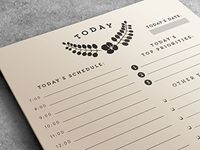 Daily Planner Notepad | to Do List, Half Letter Size