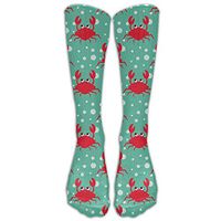 Funny Crabs Women's Compression Socks Fashion Athletic Socks High Stockings Unisex Anti-odor Running Long Sock For Men And Women