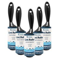 Extra Sticky Lint Rollers for Clothes, Dust & Lint - 475 Sheets Total (5 Rolls/95 Sheets Per Roll) 5 Handles - Lint Rollers for Pet Hair Combo by Comfy Clothiers