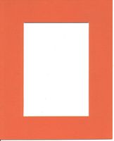 10 8x10 Orange Picture Mats Mattes Matting with White Core, for 5x7 Pictures