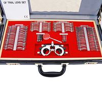 Melleco Optical 158PCS Metal Rims Trial Frame Lens Set Optometry + Extra 1 Optometry Lense Trial Frame