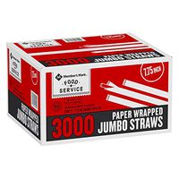 Member's Mark Jumbo Wrapped Straws (3,000 ct.) (pack of 6)