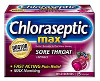 Chloraseptic Maximum Strength Pain Relief Sore Throat Lozenge