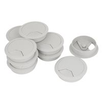 uxcell Computer Desk Table Grommet Cable Tidy Wire Hole Cover 80mm Dia 10Pcs