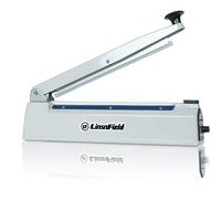 LinsnField Sealer Pro, 12-inch Super Impulse Heat Bag Sealer, 5-mm Sealing System with Patent for Never Burn Out, Antioxidant Aluminium Body, Copper Transformer, Built-in Fuse Safety System, White