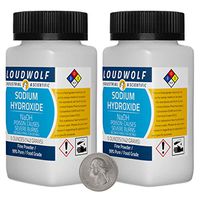 Loudwolf Sodium Hydroxide Lye Caustic Soda/Fine Powder / 10 Ounces / 99% Pure/Food Grade/Ships Fast from USA
