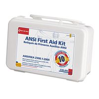 FIRST AID ONLY, INC 238AN ANSI-Compliant First Aid Kit, 64 Pieces, Plastic Case
