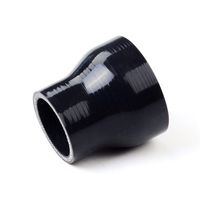 Black 3" to 3.75" 3 3 4" Straight Silicone Hose Reducer Turbo 76-95 mm Coupler