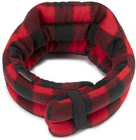 Hands-Free Neck Heating Wrap: Microwavable Thermal Hot Pack, Large Heat Therapy Pillow for Sore Neck & Shoulder Muscle Pain Relief - Personal, Reusable (Buffalo Plaid)